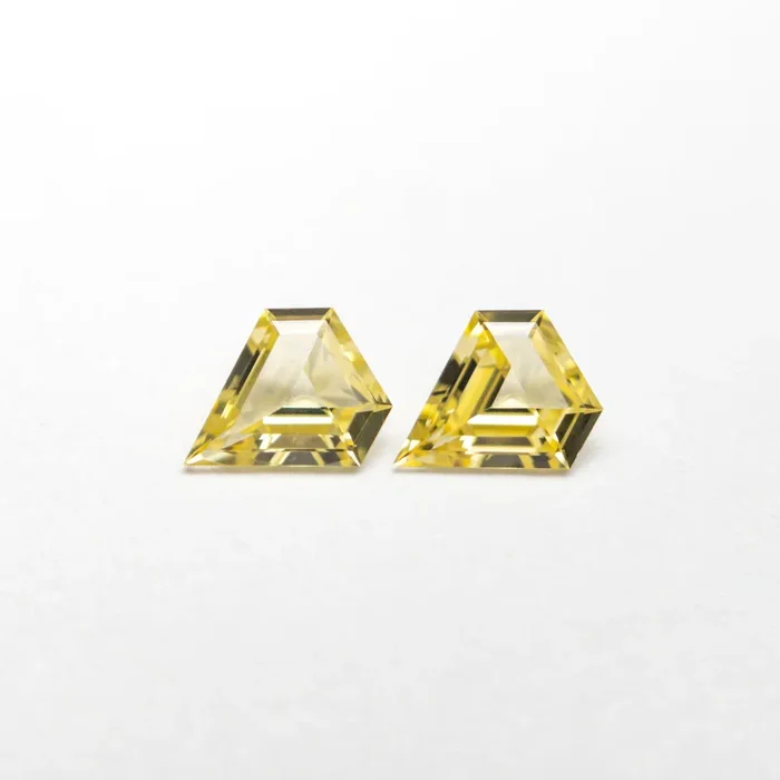 0.23cttw 2pc 3.98×3.48×1.41mm 4.00×3.48×1.40mm Shield Step Cut Sapphire Matching Pair 22773-01