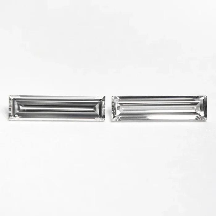 0.42cttw 2pc 8.02×2.05×1.22mm 8.03×2.06×1.15mm Baguette Step Cut Matching Pair 24701-03