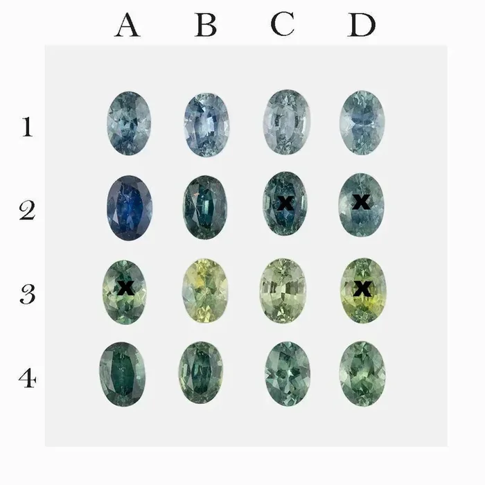 0.70-0.80ct Calibrated Oval Montana Sapphires (6.5mm) CS254