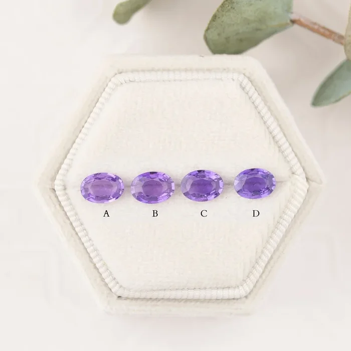 0.70ct Calibrated Oval Purple Sapphires (7.0mm) CS276