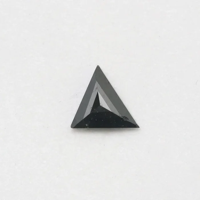 0.86ct 8.63×7.81×7.86mm TRIANGLE STEP CUT SALT & PEPPER DIAMOND