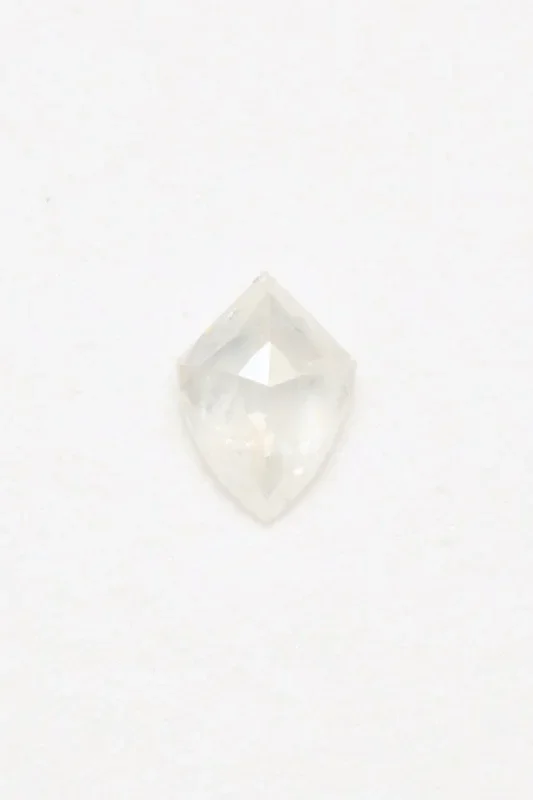 0.92ct 5.35 x 7.75x 3.26mm DOUBLE CUT SHIELD SALT & PEPPER DIAMOND