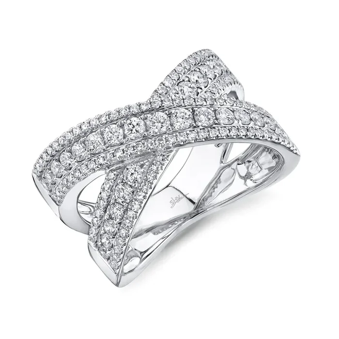 0.95ctw Diamond Bridge Ring