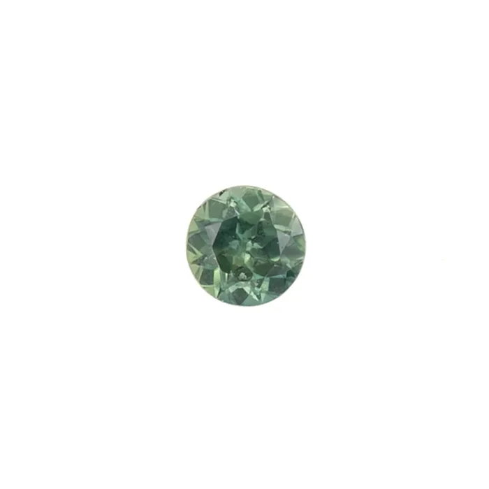 0.98ct Round Cut Light Blue Green Queensland Sapphire SR147
