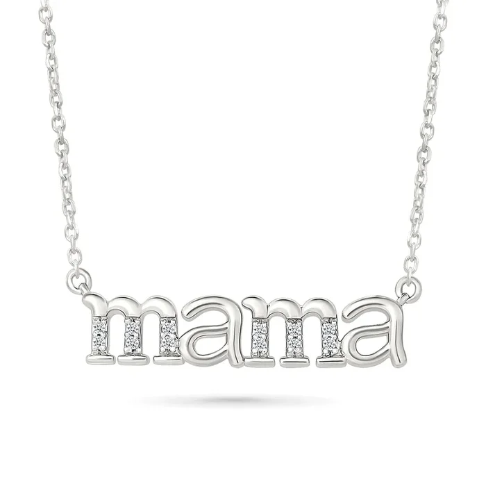 .05ctw Diamond “mama” Necklace