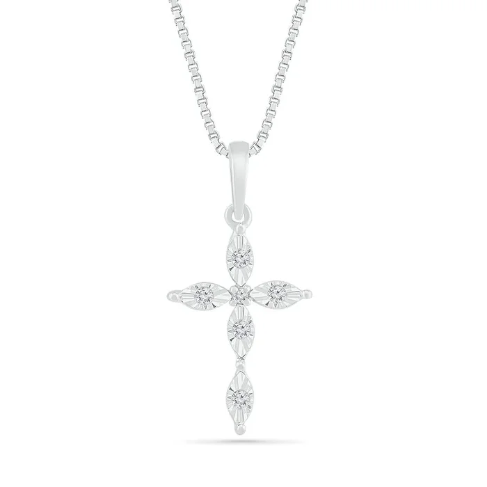 .06ctw Diamond Cross Pendant
