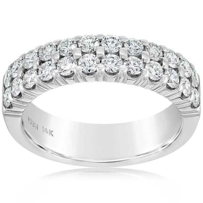 1.00 Carat 2 Row Diamond Band