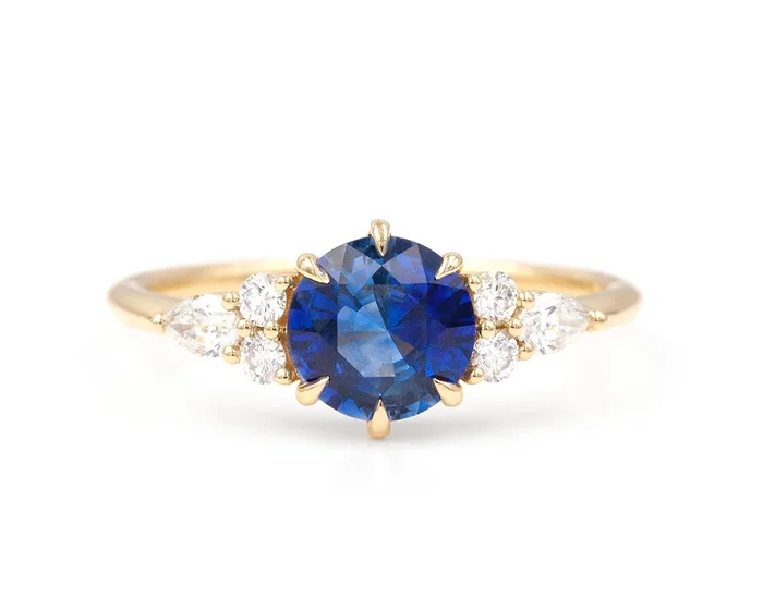 1.07-Carat Blue Sapphire Marit Ring
