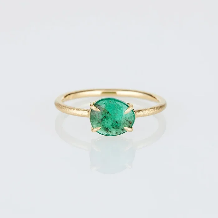 1.08 Carat One-of-a-Kind Emerald Slice Ring | ER60-OOAK