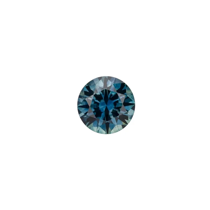 1.29ct Round Cut Teal Blue Montana Sapphire SR360