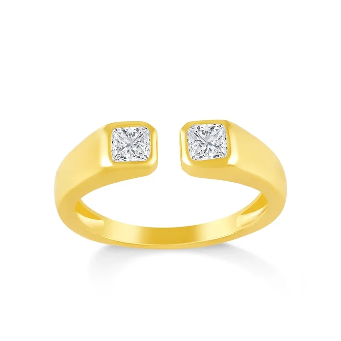 1/2ctw Lab Grown Diamond Open Ring
