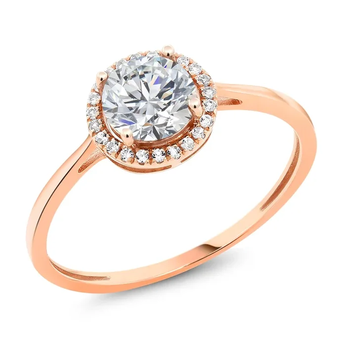 1.32 Cttw 10K Gold IGI Certified Lab Grown Diamond Engagement Ring For Women | Center Diamond 1 Ct | E-F Color | VS1-VS2 Clarity | Available In Size 5, 6, 7, 8, 9