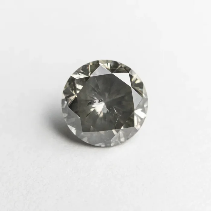 1.32ct 6.77×6.76×4.35mm I1 Fancy Grey Round Brilliant 19755-09