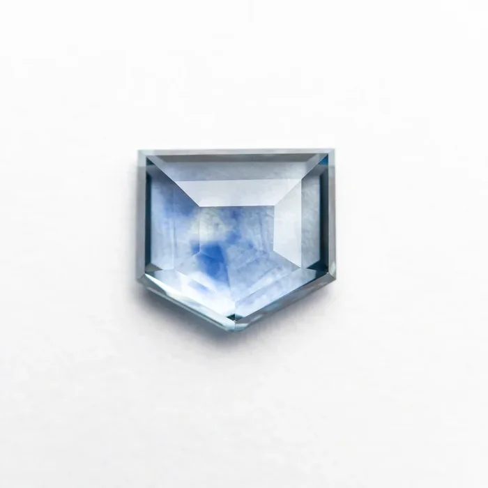 1.36ct 6.70×6.20×2.68mm Shield Rosecut Sapphire 21603-03