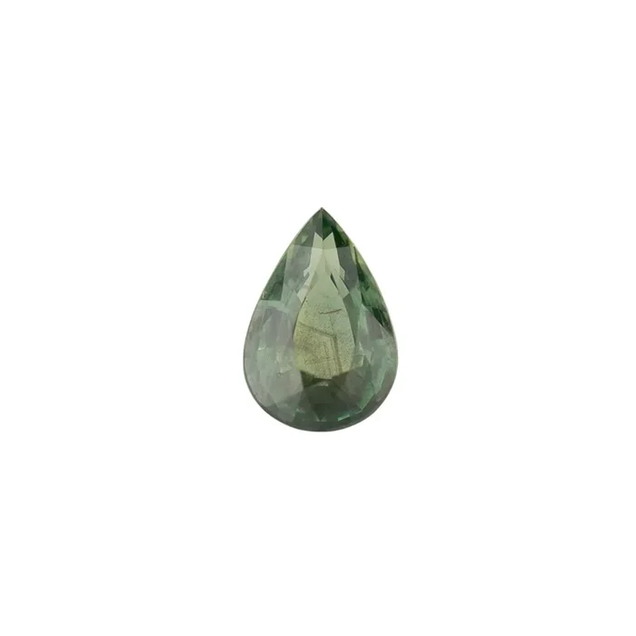 1.37ct Pear Cut Green Madagascar Sapphire SF424