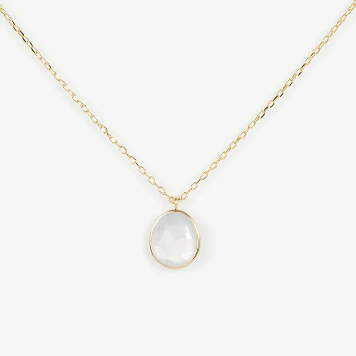 1.39 Carat One-of-a-Kind White Moonstone Necklace | WMN2-OOAK