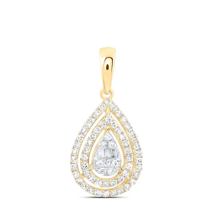 1/3ctw Diamond Halo Pendant