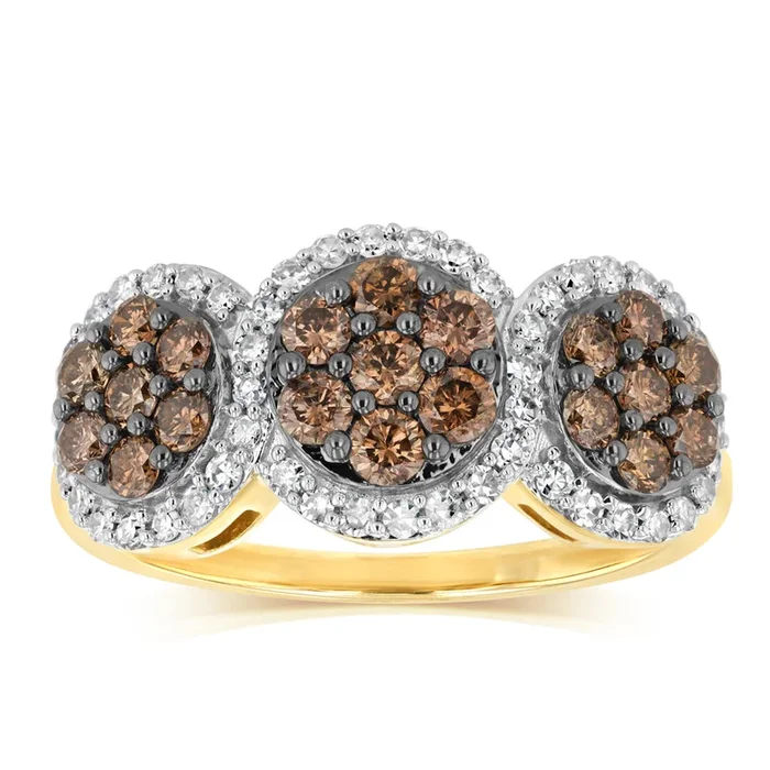 1 Carat Australian Diamond Ring in 9ct Yellow Gold