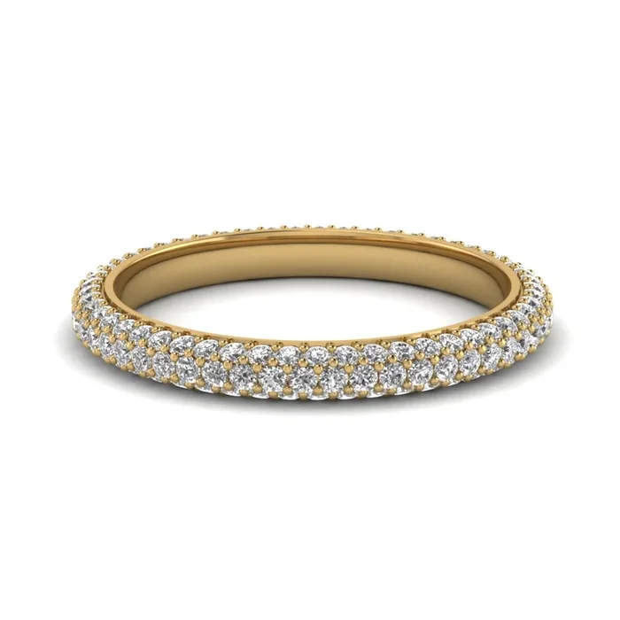 1 Ct. Cluster Micro Pave Band