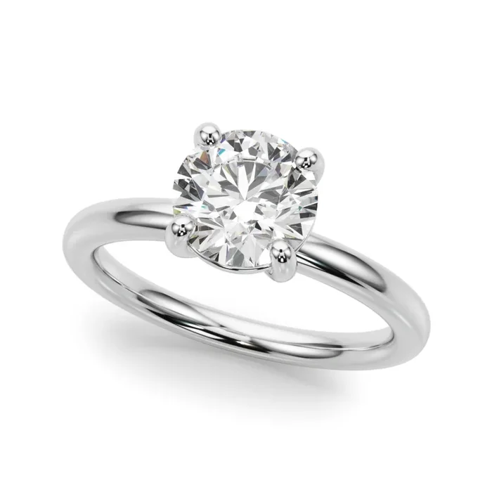 1 CT Lab Diamond Solitaire Ring
