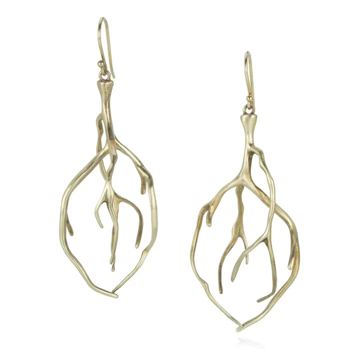 10k Root Earrings