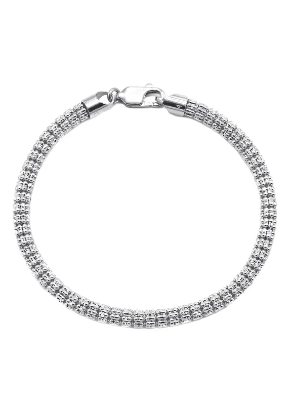 10K White Gold Ice Bracelet
