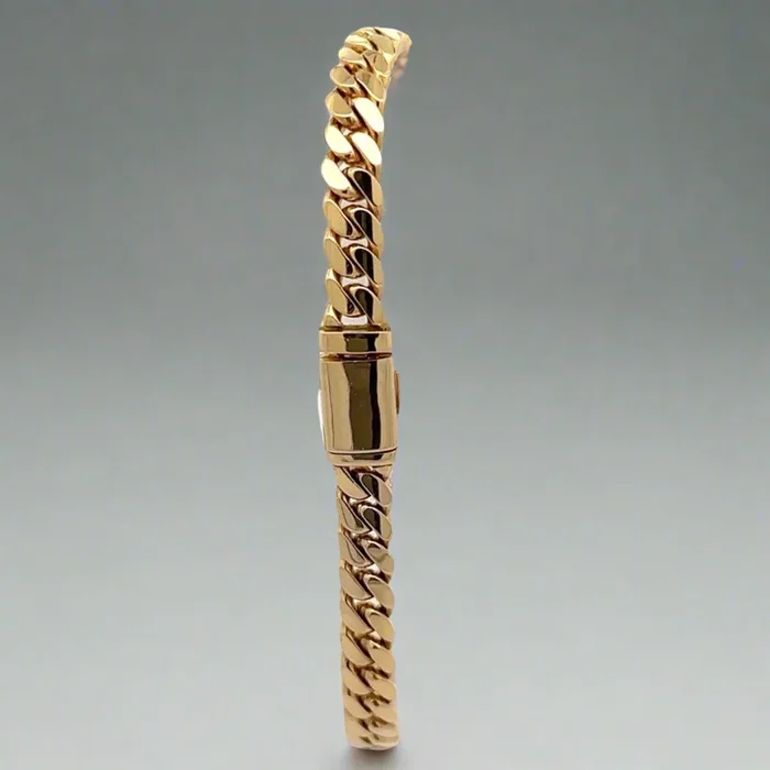 10K Yellow Gold 5.8mm 8″ Unisex Miami Cuban Link Bracelet