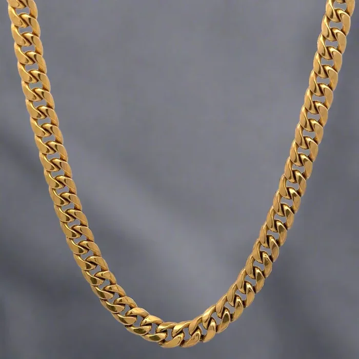 10K Yellow Gold 6.2mm 24″ Cuban Link Unisex Chain
