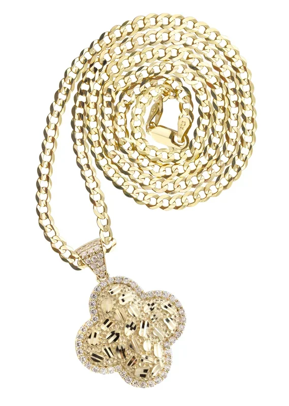 10K Yellow Gold Nugget Necklace | Appx. 4 – 11 Grams