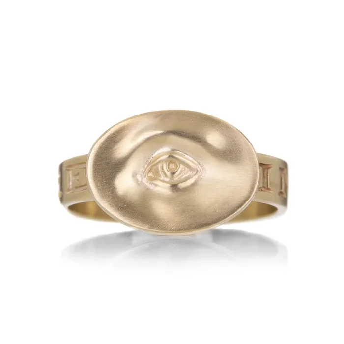 10k Yellow Gold Small Eye Ring
