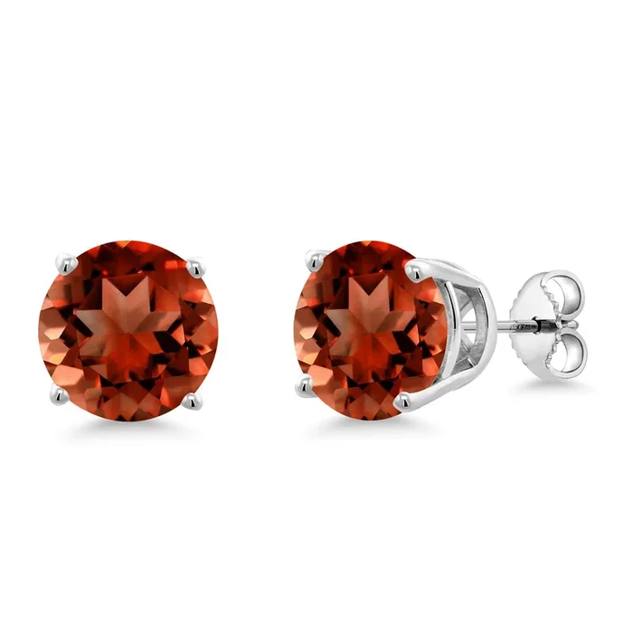 10MM Round Gemstone Birthstone Stud Earrings For Women Men | 925 Sterling Silver | Fine Jewelry Gifts for Her Mom Women Wife