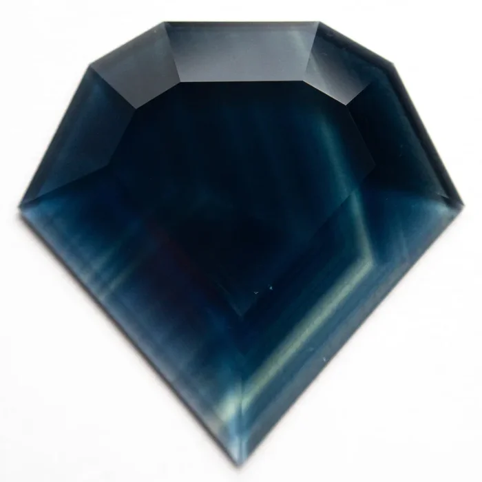 12.14ct 21.90×22.15×2.98mm Shield Portrait Cut Sapphire 24839-01