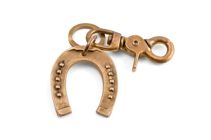 #133 – Keychain Horseshoe brass
