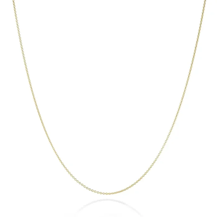 14k 1.3mm Cable Chain – 18″