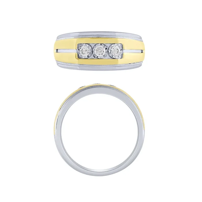 14K 1/4Ct Men’s Diamond Ring