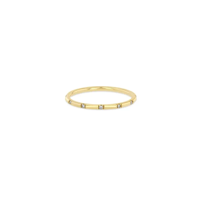 14k 12 Spread Out Diamond Band Ring