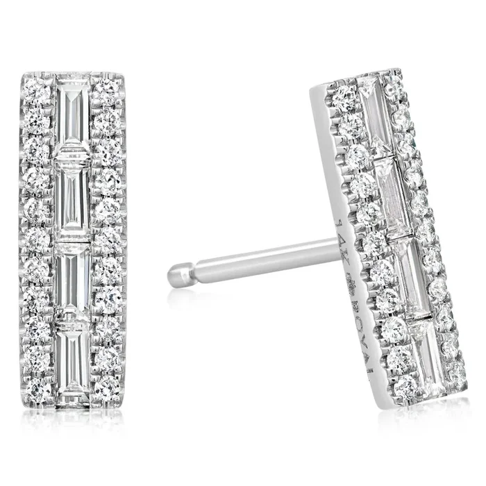 14K Gold .40 CTW Diamond Stud Earrings