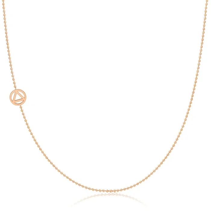 14k Gold Asymmetrical Charm Necklace – Recovery