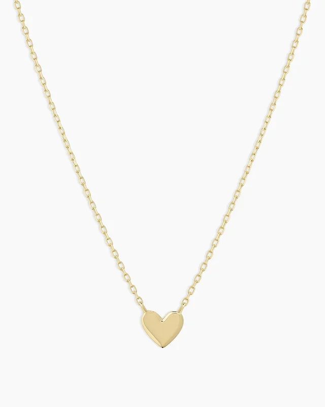 14k Gold Heart Mini Necklace