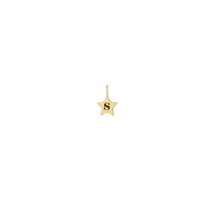 14k Initial Star Charm