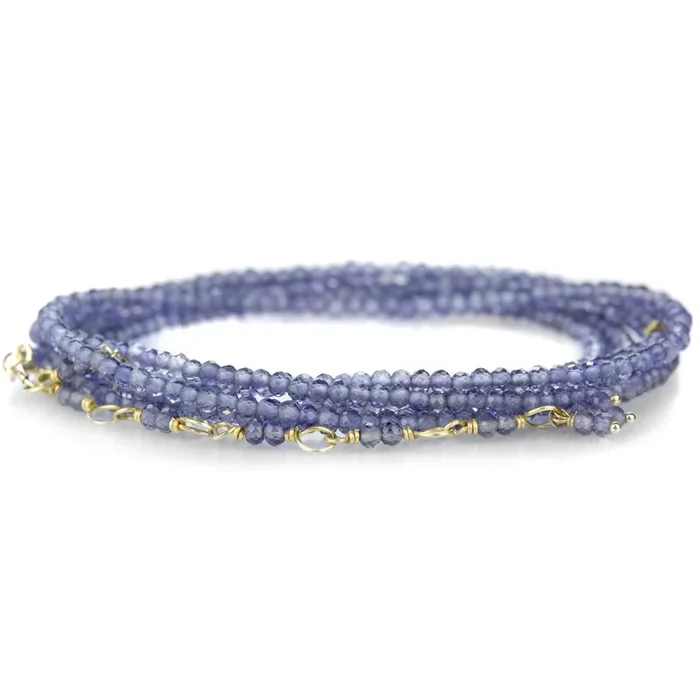 14k Iolite Wrap Bracelet
