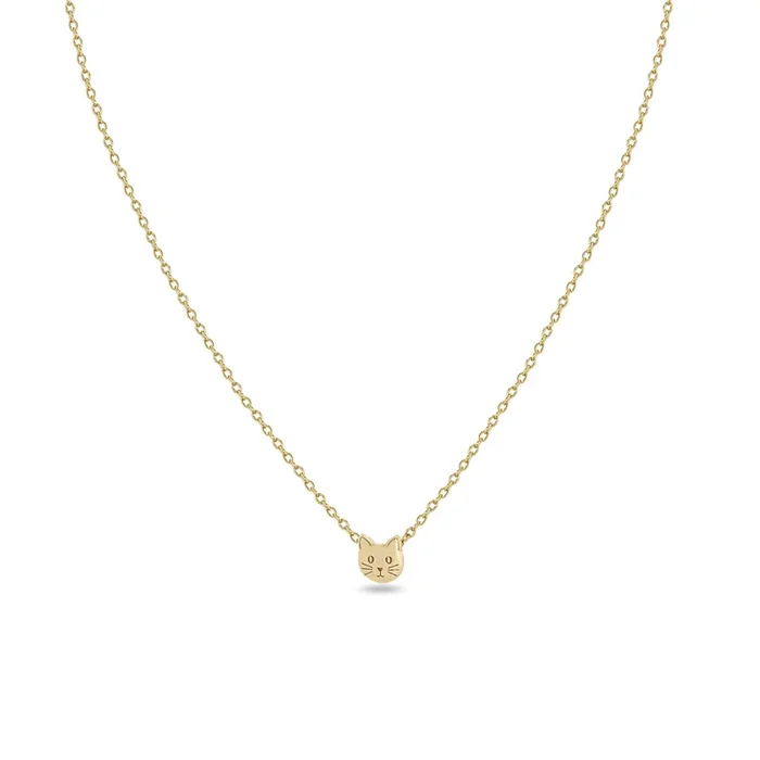 14k Itty Bitty Cat Necklace