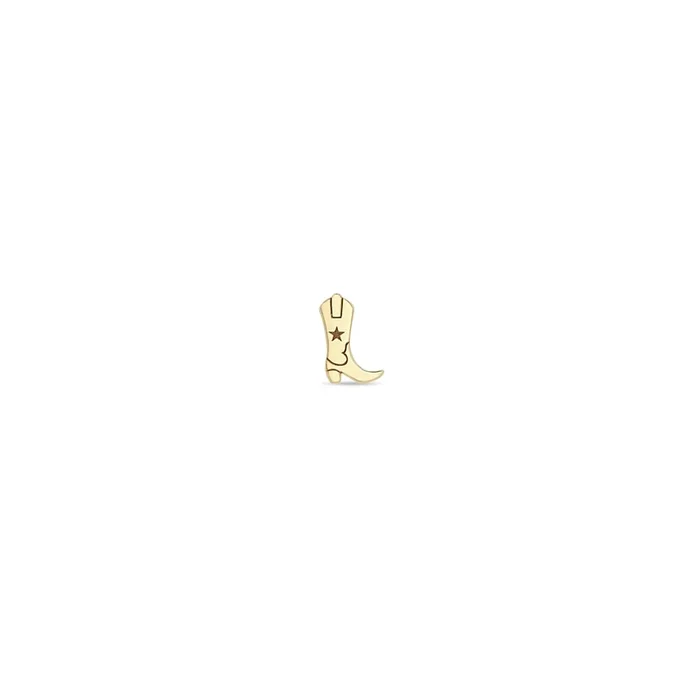 14k Itty Bitty Cowboy Boot Stud
