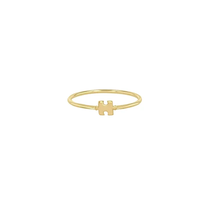 14k Itty Bitty Puzzle Piece Ring