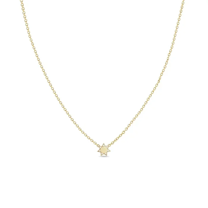14k Itty Bitty Sun Necklace