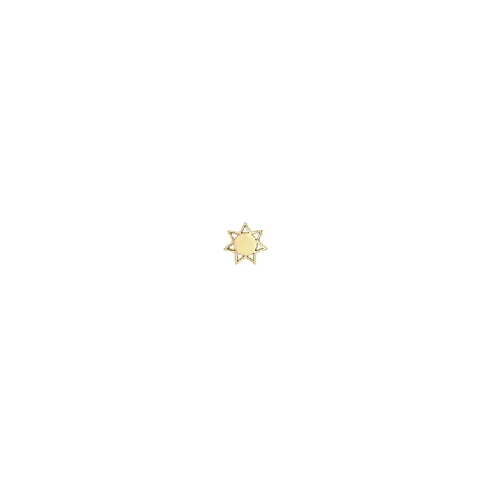 14k Itty Bitty Sun Stud