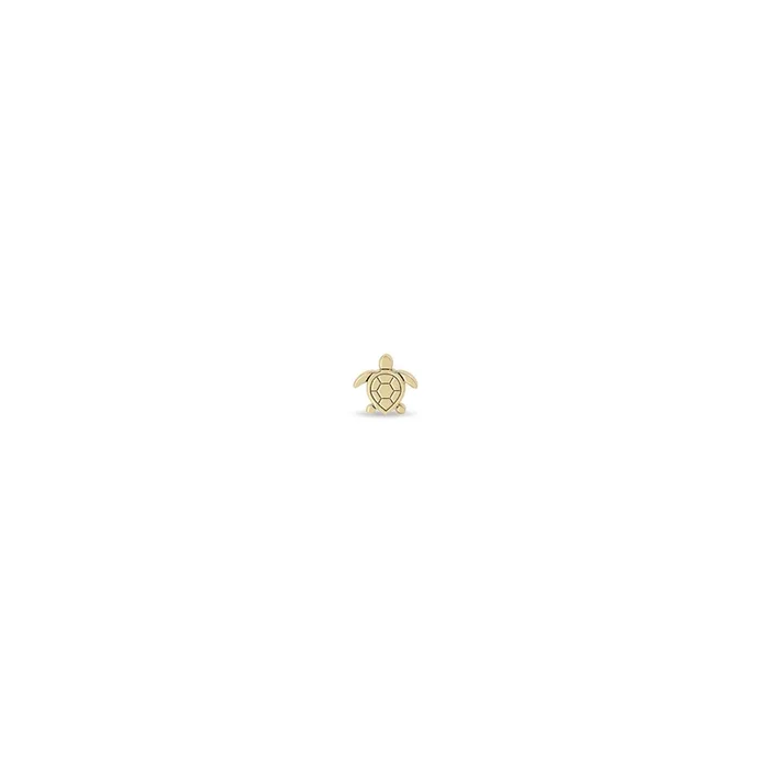 14k Itty Bitty Turtle Stud