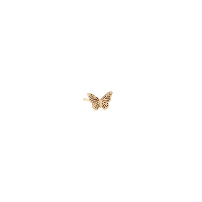 14k Midi Bitty Butterfly Stud