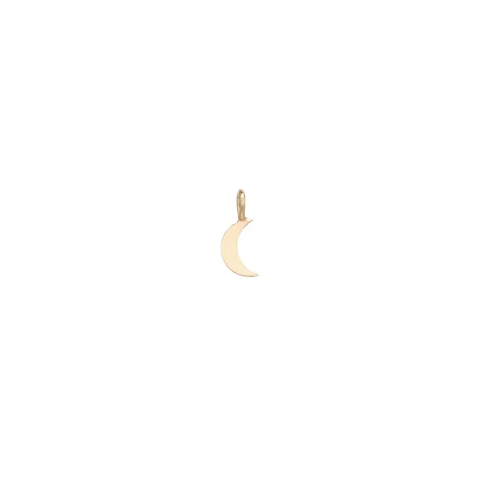 14k Midi Bitty Moon Charm