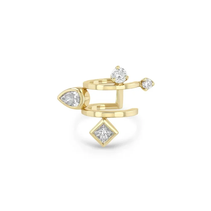 14k Paris Double Ear Cuff